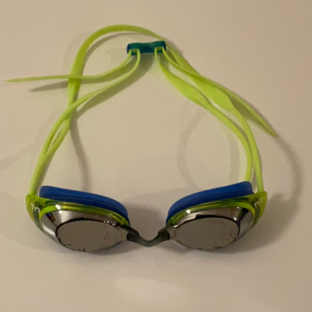 TYR - Goggles- Kids’ Swim Goggles - OS - Blue/Green - Scratches on Lens